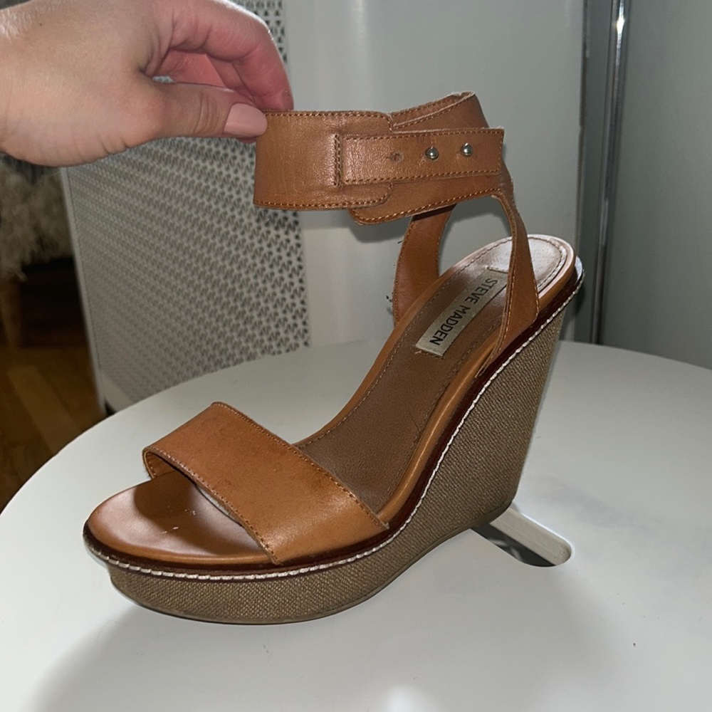 Steve Madden 4inch Platform Wedges Genuine Leather